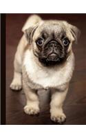 Daily Planner: 2019 - 2020 Cute Pug Puppy Yearly Planner I January 19 - December 19 Writing Notebook Plan Days, Set Goals & Get Stuff Done