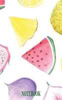 Notebook: Notebook and Journal for All Ages, Exercise and Composition Book and More (Fruits Patterned)