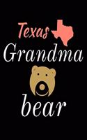 Texas Grandma Bear: Bear Journal Notebook to Write in