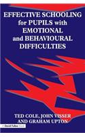 Effective Schooling for Pupils with Emotional and Behavioural Difficulties