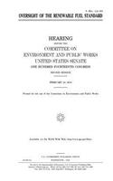 Oversight of the renewable fuel standard