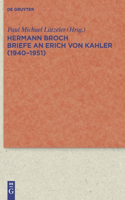 Briefe an Erich von Kahler (1940-1951)