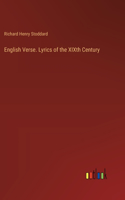 English Verse. Lyrics of the XIXth Century