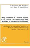 Drug Absorption at Different Regions of the Human Gastro-Intestinal Tract: Methods of Investigation and Results / Arzneimittelabsorption aus verschiedenen Bereichen des Gastrointestinaltraktes beim Menschen: Untersuchungsmethoden und Ergebnisse