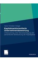 Kapitalmarktorientierte Unternehmensbewertung