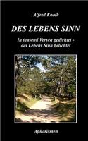 Des Lebens Sinn: Aphorismen