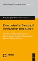 Kleinstaaterei Im Dienstrecht Der Deutschen Bundeslander