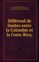 Differend de limites entre la Colombie et la Costa-Rica