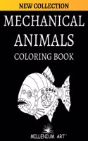 50 Mechanical Animals Coloring Book