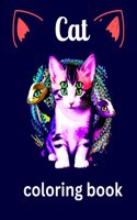 Cat coloring book: Adult Coloring Book of 35 Stress Relief cat Designs to Help You Relax and Unwind Plants and Wildlife for Stress Relief and Relaxation Paperback