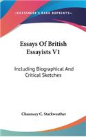 Essays Of British Essayists V1