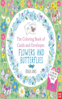 The Coloring Book of Cards and Envelopes: Flowers and Butterflies