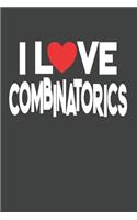 I Love Combinatorics: College Ruled Journal - Blank Lined Notebook