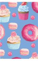 Cupcakes & Donuts Journal Notebook: Lined Journal Diary Notebook 120 Pages, 6 x 9 (15.24 x 22.86 cm), Durable Soft Cover