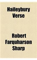 Haileybury Verse