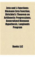 Zeta and L-Functions: Riemann Zeta Function, Dirichlet's Theorem on Arithmetic Progressions, Generalized Riemann Hypothesis, Langlands Program(English)