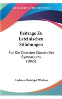 Beitrage Zu Lateinischen Stilubungen