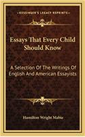 Essays That Every Child Should Know