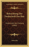 Beleuchtung Der Denkschrift Des Hen