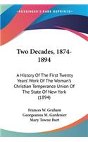 Two Decades, 1874-1894
