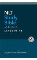 NLT Study Bible Large Print (Red Letter, Hardcover, Indexed)