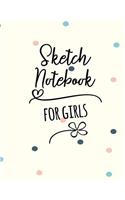Sketch Notebook For Girls: Graph Paper Notebook