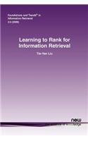 Learning to Rank for Information Retrieval