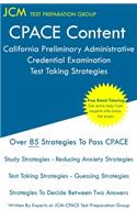 CPACE Content - California Preliminary Administrative Credential Examination - Test Taking Strategies