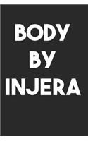 Body By Injera Habesha Ethiopian Gift Idea Funny: 120 Pages 6 'x 9' -Dot Graph Paper Journal Manuscript - Planner - Scratchbook - Diary