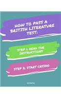 Notebook How to Pass a British Literature Test