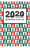 Year Planner 2020! Monthly To Do List! Christmas Theme!