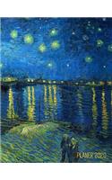 Van Gogh Monatsplaner 2020: Sternennacht über der Rhone - Planer 2020 mit Raum für Notizen - Januar - Dezember 2020 mit Wochenansicht - Einfacher Überblick über die Terminpläne(75 Jahresplaner 2020)