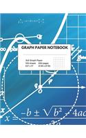 Graph Paper Notebook: Composition - Quad Ruled, 100 Sheets (large, 8.5 x 11)