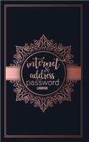 internet address & password logbook