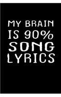 My Brain Is 90% Song Lyrics