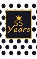 55 years: 55th fifty-fifth Birthday Gift for Women fifty five year old daughter, son, boyfriend, girlfriend, men, wife and husband, cute and funny blank lined