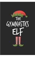 Funny Gymnastics Elf Christmas Notebook Gift: Lined Notebook / Journal Gift, 120 Pages, 6x9, Soft Cover, Matte Finish