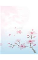 Sketch book: Cherry blossom cover (8.5 x 11) inches 110 pages, Blank Unlined Paper for Sketching, Drawing, Whiting, Journaling & Doodling(1 Cherry Blossom Sketchbook, with Blank Pages, Extra Large (8.5 X 11) Inches, 110 Pages)
