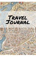 Travel Journal: vintagemap(3), 6" x 9", lined journal, travel notebook, blank book notebook, durable cover,150 pages for writing notes