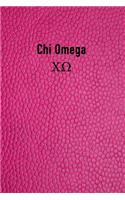 Chi Omega: Sorority Girls Blank Line Journal - Perfect Gift for Big or Little Sisters