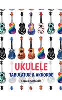 Ukulele Tabulatur Und Akkorde Leeres Notenheft