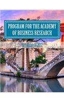 Program for the Academy of Business Research: Atlantic City 2017