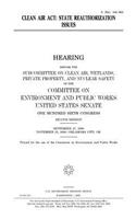 Clean Air Act: state reauthorization issues