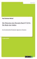 Historien des Herodot Buch V. 92-94. Die Rede des Sokles