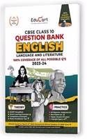 Educart CBSE Class 10 ENGLISH Language and Literature Question Bank 2023-24 (NCERT based reference book 2024)