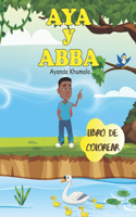 Aya y Abba: libro de colorear