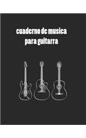 cuaderno de musica para guitarra