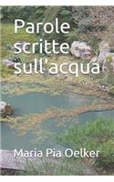 Parole scritte sull'acqua