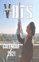 V Bts: 2021-2022 Calendar - 12 months - 8.5 x 8.5 glossy paper