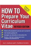 How to Prepare Your Curriculum Vitae